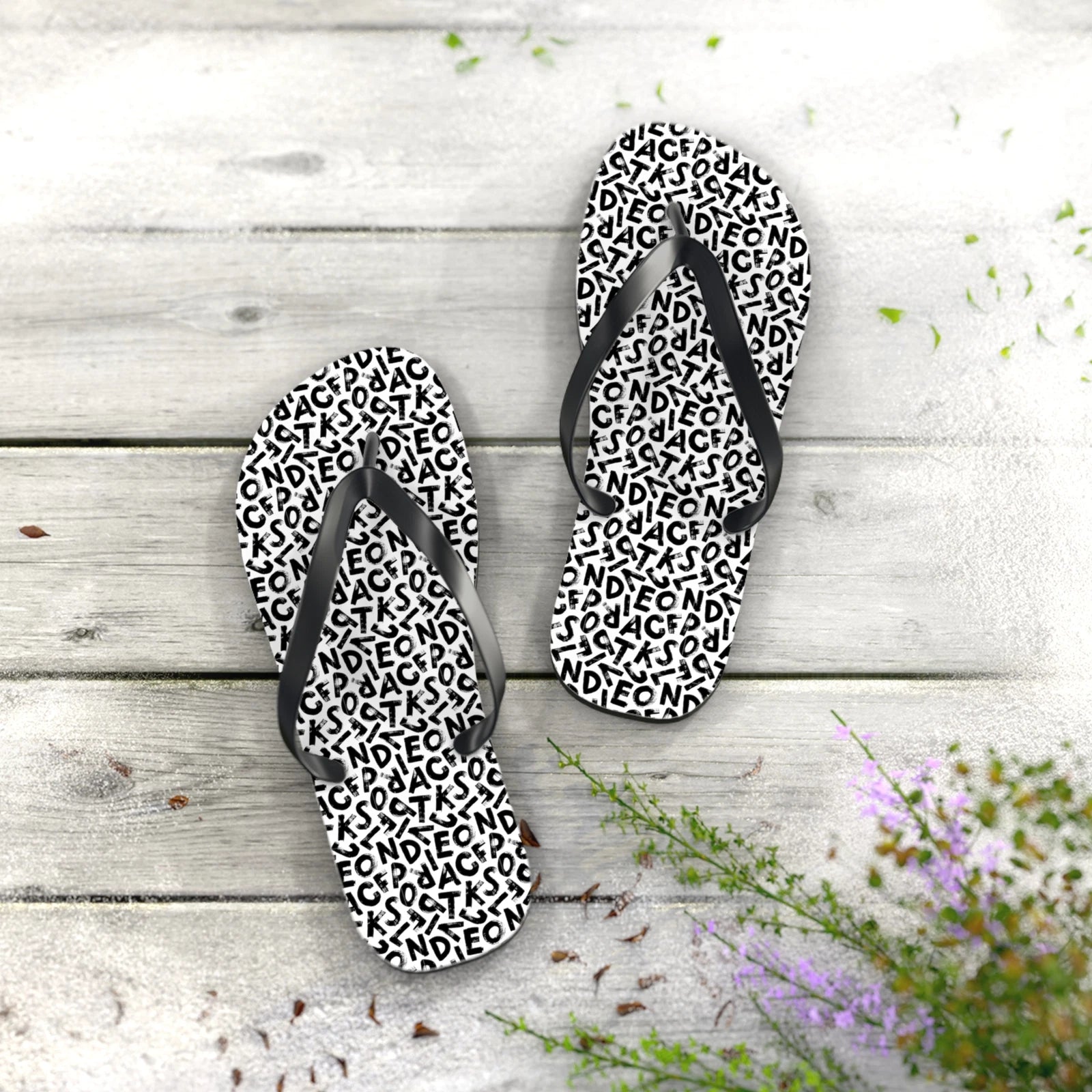 Alphabets Flip Flops - Beach Slippers, Hawaii, Havaianas