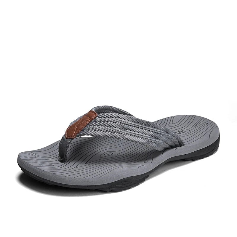 Mens Thong Flip Flops Sandals Fabric Comfort Beach Sandal Slippers US Size 7-15