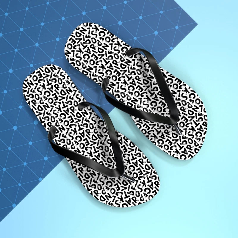 Alphabets Flip Flops - Beach Slippers, Hawaii, Havaianas