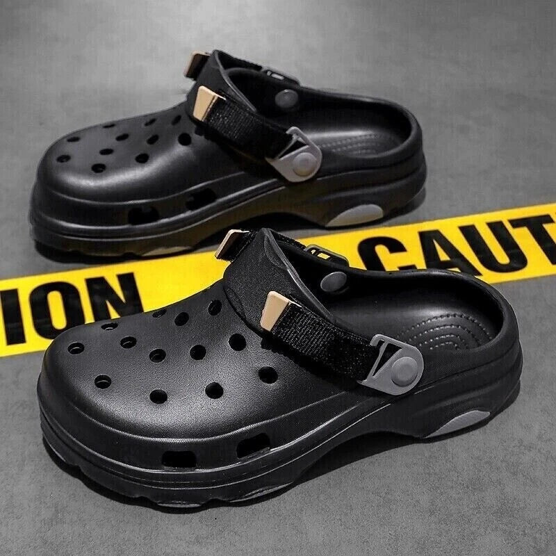 Men Slip On Garden Mules Clogs Sports Sandals Beach Shoes Water Slippers Size US