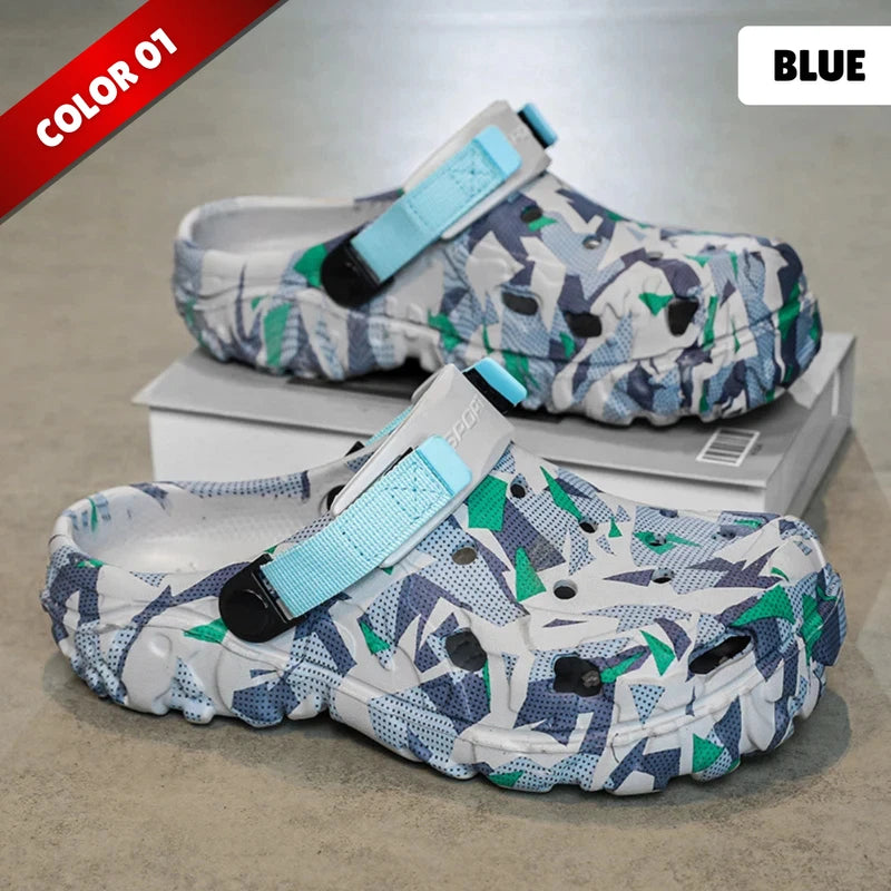 Casual Men's Summer Clogs - SlipOn Waterproof Slippers Garden Beach Swim Sandals