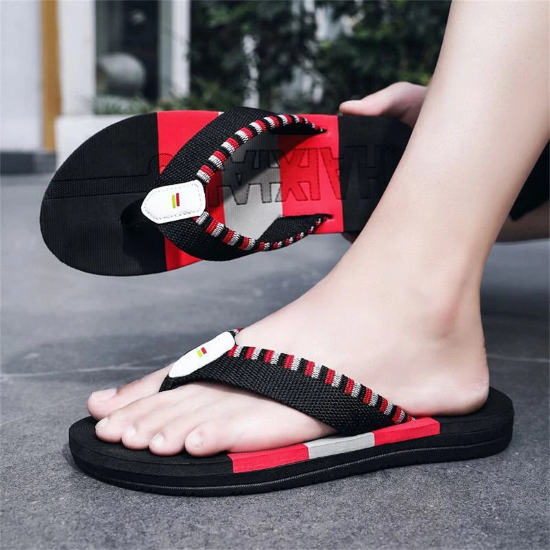 Men's Flip-Flops, Thongs Sandals Comfort Slippers for Beach Non-Slip