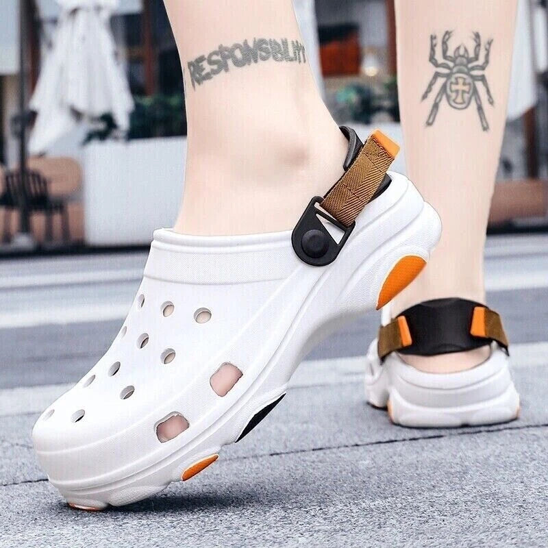 Men Slip On Garden Mules Clogs Sports Sandals Beach Shoes Water Slippers Size US