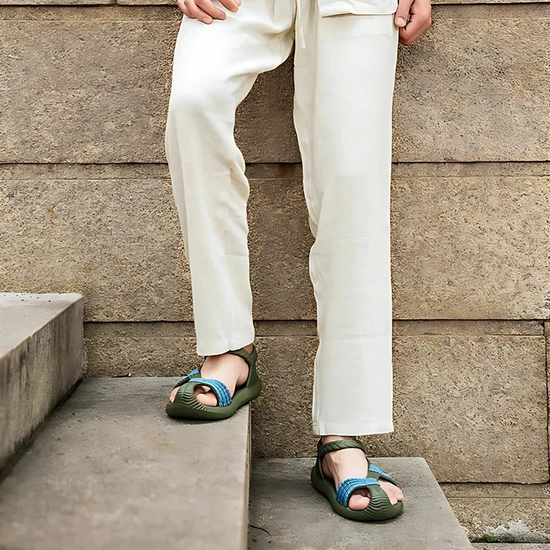 Men's Classic Summer Gladiator Sandals - Lightweight EVA Flip Flops Beach Slides