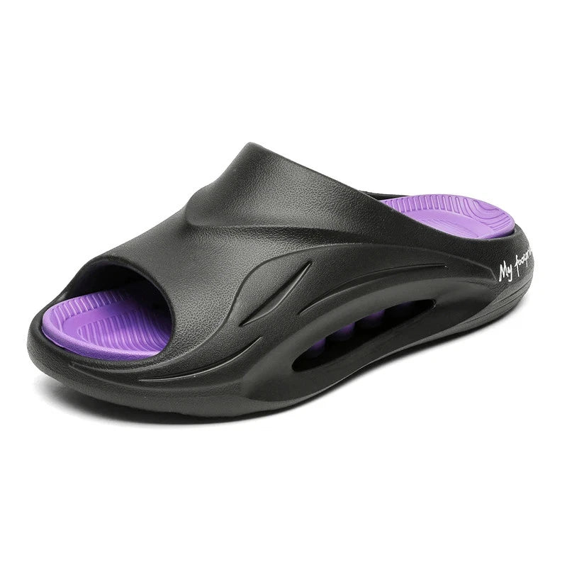 2025 New Men Massage Slippers Slides Indoor Outdoor Sandals Beach Casual