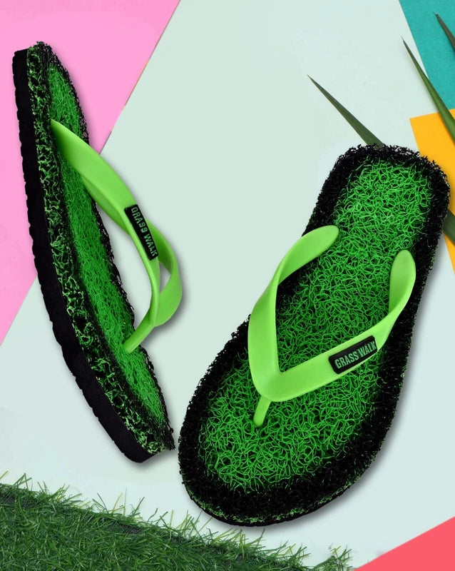 Flip Flops Women's Sandals Flat Green Slippers Beach Water Classic PVC Non-Slip