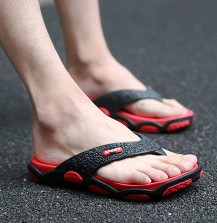 Men Anti-slip Massage Flip Flops Beach Shoes Casual Fashion Slippers Sandals