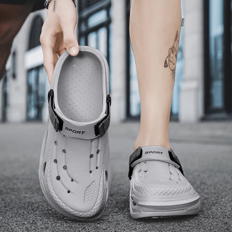 Men's Slip on Garden Mules Clogs Shoes Sports Sandals Beach Swim Slippers Shoes