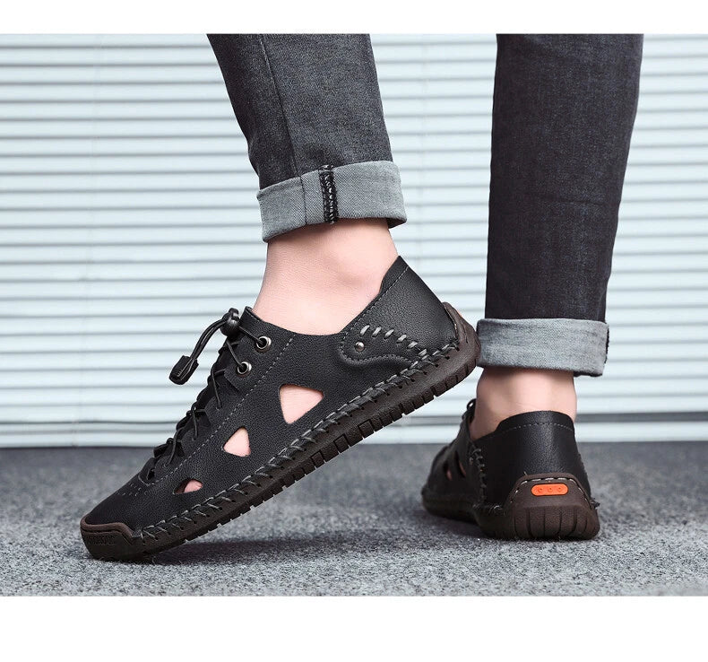 Summer Men's Sandals Moccasin Hiking Beach Slipper Comfortable Casual Shoes