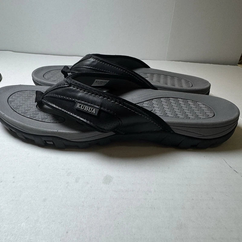 KUBUA Men's Beach Flip-Flops Water Sandals Outdoor Athletic Thong Sandals