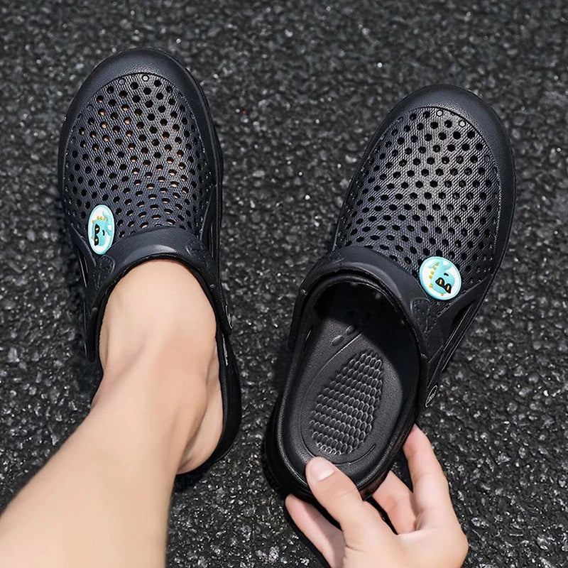 Mens Garden Clogs Slip on Sandals Pool Beach Shoes Home Slippers Shower Slides
