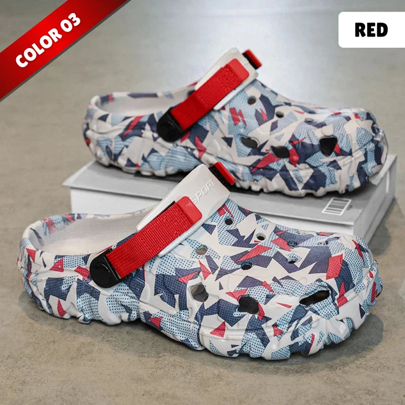 Casual Men's Summer Clogs - SlipOn Waterproof Slippers Garden Beach Swim Sandals