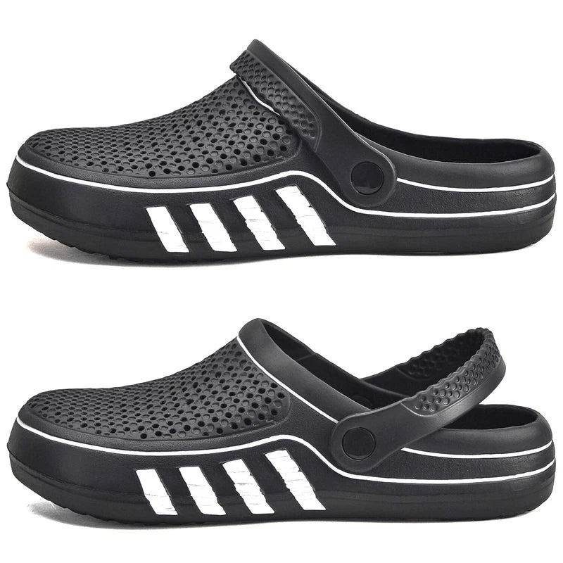 Mens Clogs Summer Slip On Garden Shoes Anti-slip Sandals Water Slippers