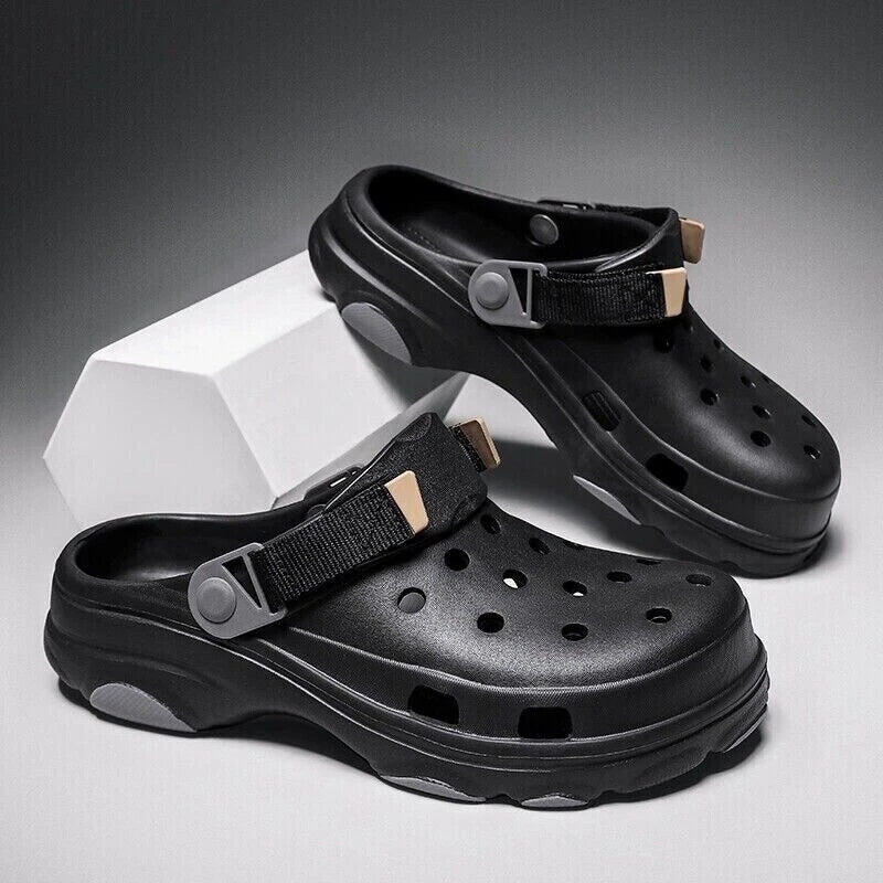 Men Slip On Garden Mules Clogs Sports Sandals Beach Shoes Water Slippers Size US