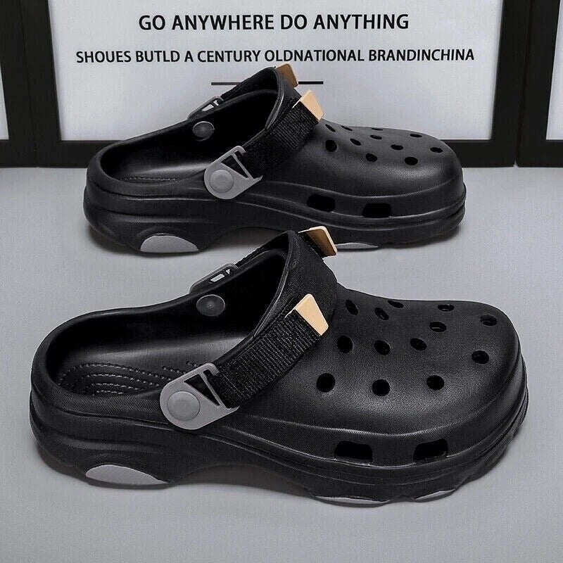 Men Slip On Garden Mules Clogs Sports Sandals Beach Shoes Water Slippers Size US