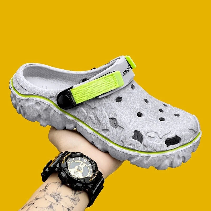 Breathable Men's Garden Clogs Sandals: Non-slip, Slip-on, Summer Beach Slippers