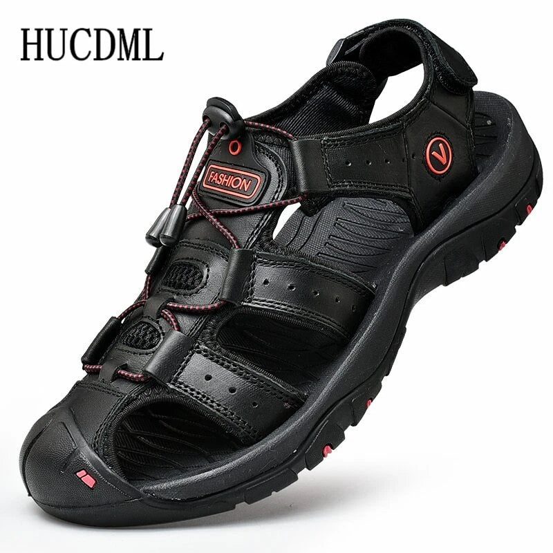 Men Sandals Summer Anti-collision Toe Treking Casual Shoes Hiking Beach Slippers
