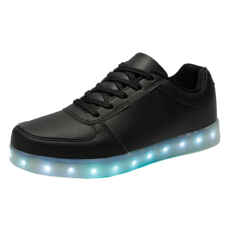 Men Women LED Lights Lace Up Luminous Sportswear Sneaker Luminous Casual Shoes