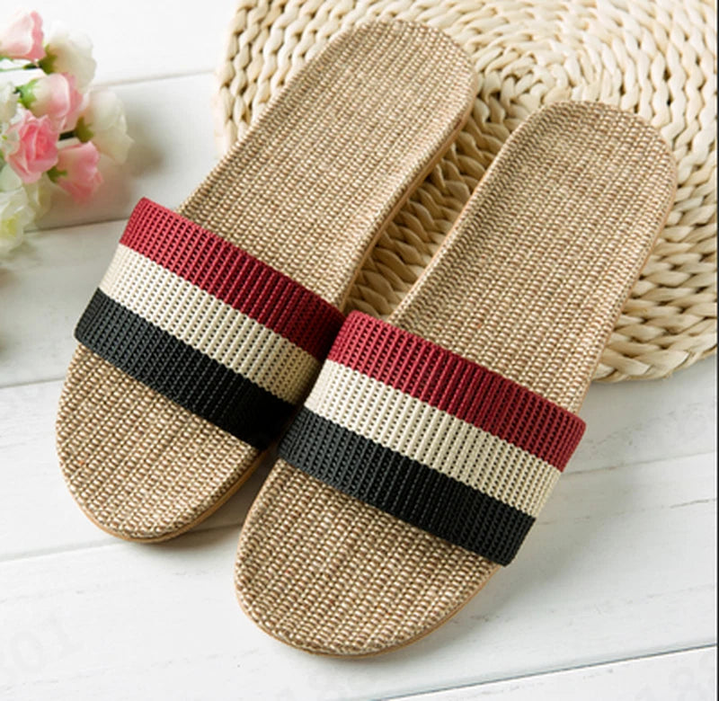 Fashion Men Slip on Slides Indoor Home Slippers Summer Sandal Casual Beach Shoes
