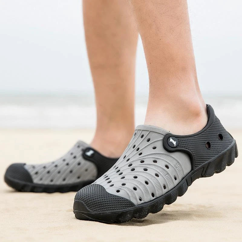 Men's Slip On Casual Shoes Waterproof Slippers Garden Beach Swim Sandals