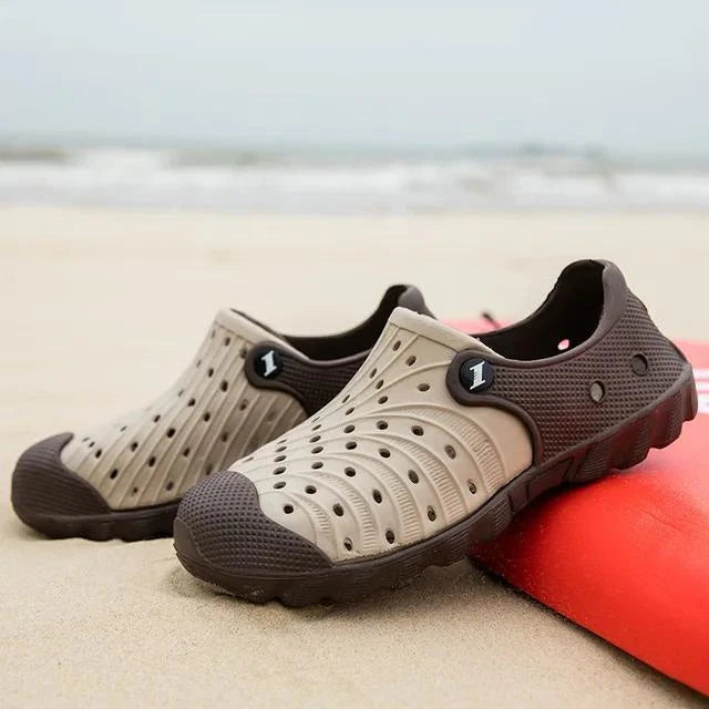 Men's Slip On Casual Shoes Waterproof Slippers Garden Beach Swim Sandals