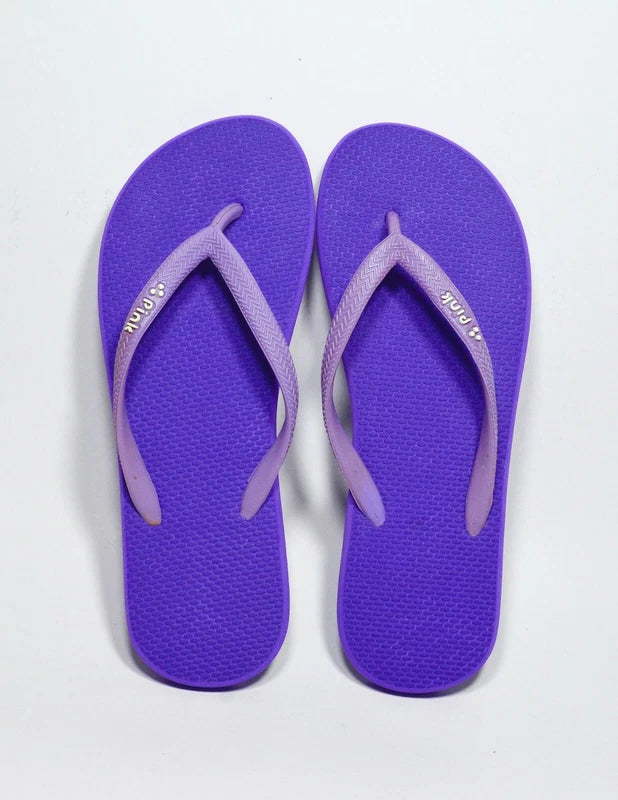 LAKPA PINK - Flip Flops - Natural Rubber Slipper Two Straps Beach Slipper