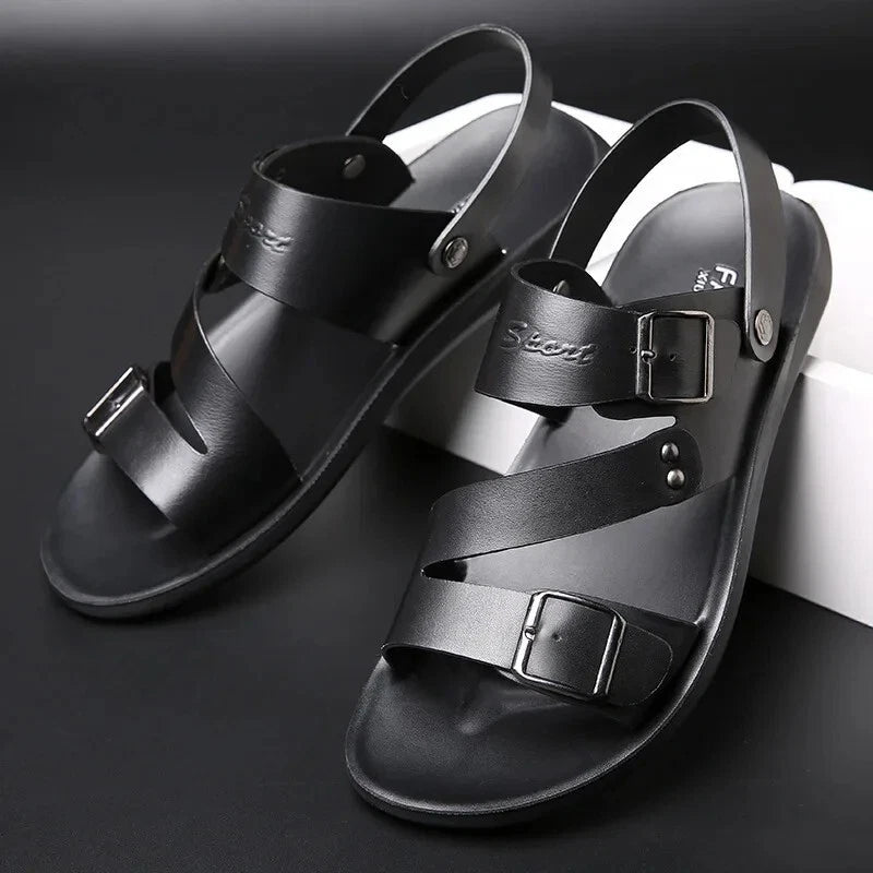 Men's Sandals Casual Beach Shoes One Shoe Two Use Men's Slippers Comfortable Bre