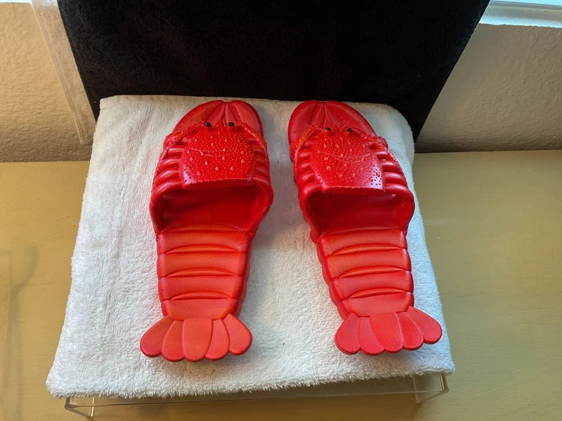 Lobster Sandal Slippers Loafer Beach Shoes - Euro 40/41 -Unisex Great Gag Gift