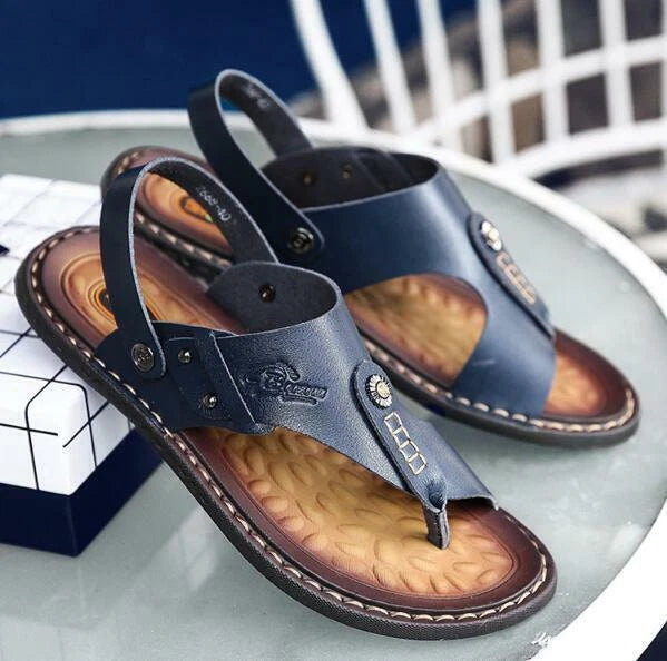 Men's Casual Sandals Flats Flip Flops Open Toe Slippers Slingbacks Beach Summer