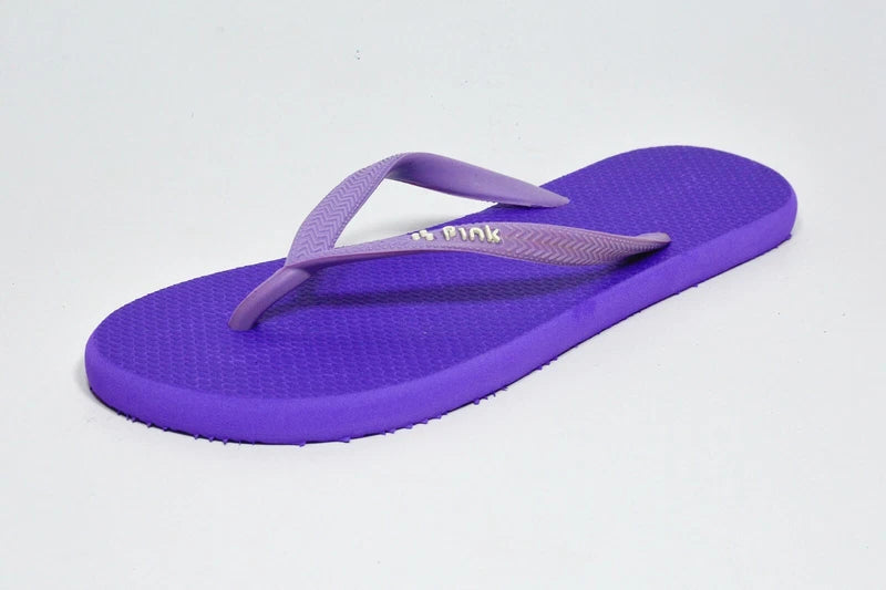 LAKPA PINK - Flip Flops - Natural Rubber Slipper Two Straps Beach Slipper