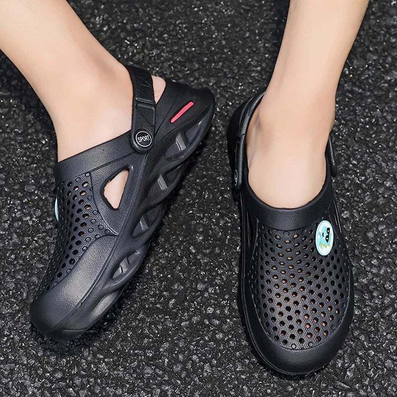 Mens Garden Clogs Slip on Sandals Pool Beach Shoes Home Slippers Shower Slides