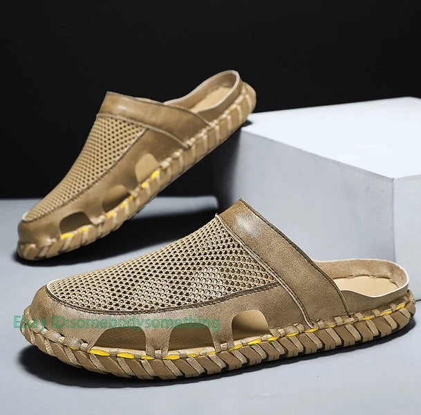 Men's Beach Ventilation Shoes Slippers Outdoor Casual Flats Summer Comfort 38-46
