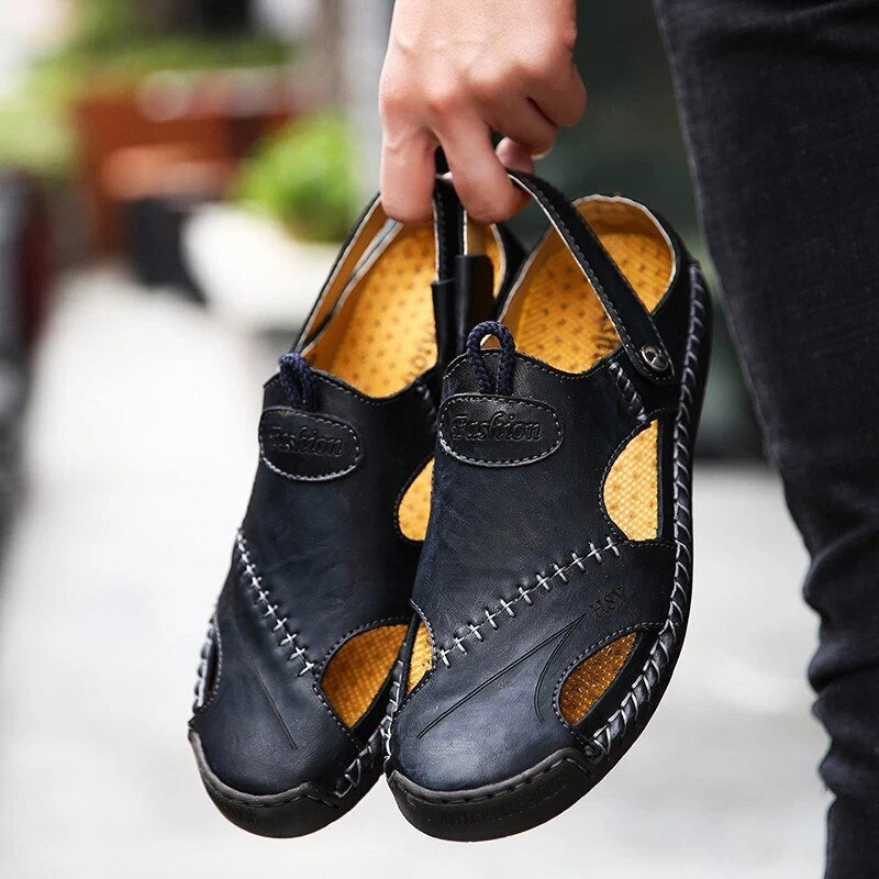 Men's Beach Sandals Breathable Summer Slides Outdoor Non-slip Slippers