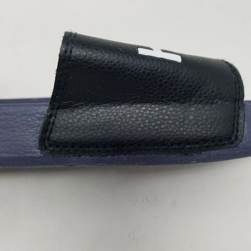Hurley Men's Navy Black Flip Flops Sliper Slides Beach Shoes Comfortable Size 12