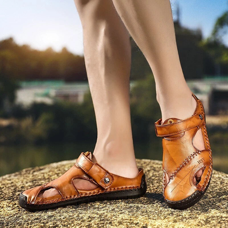 Men's Beach Sandals Breathable Summer Slides Outdoor Non-slip Slippers