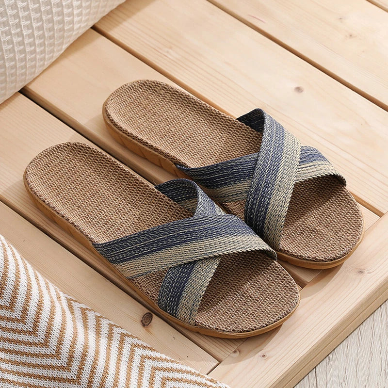 Fashion Men Slip on Slides Indoor Home Slippers Summer Sandal Casual Beach Shoes