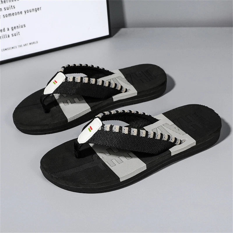 Men's Flip-Flops, Thongs Sandals Comfort Slippers for Beach Non-Slip