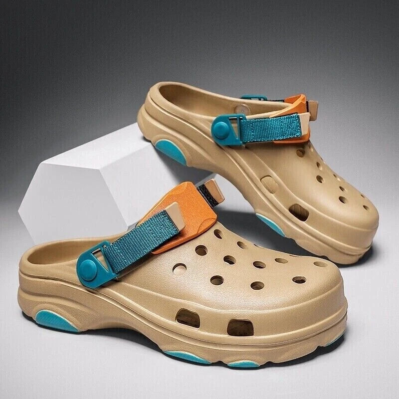 Men Slip On Garden Mules Clogs Sports Sandals Beach Shoes Water Slippers Size US