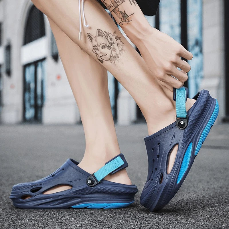 Men's Slip on Garden Mules Clogs Shoes Sports Sandals Beach Swim Slippers Shoes
