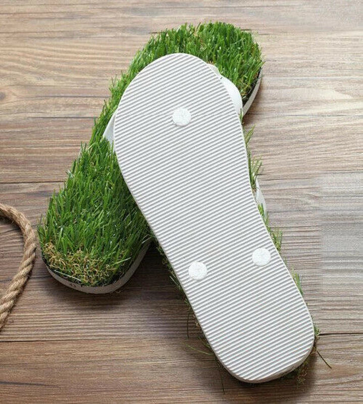 men's shoes flip flops grass  beach slippers lawn bath slippers