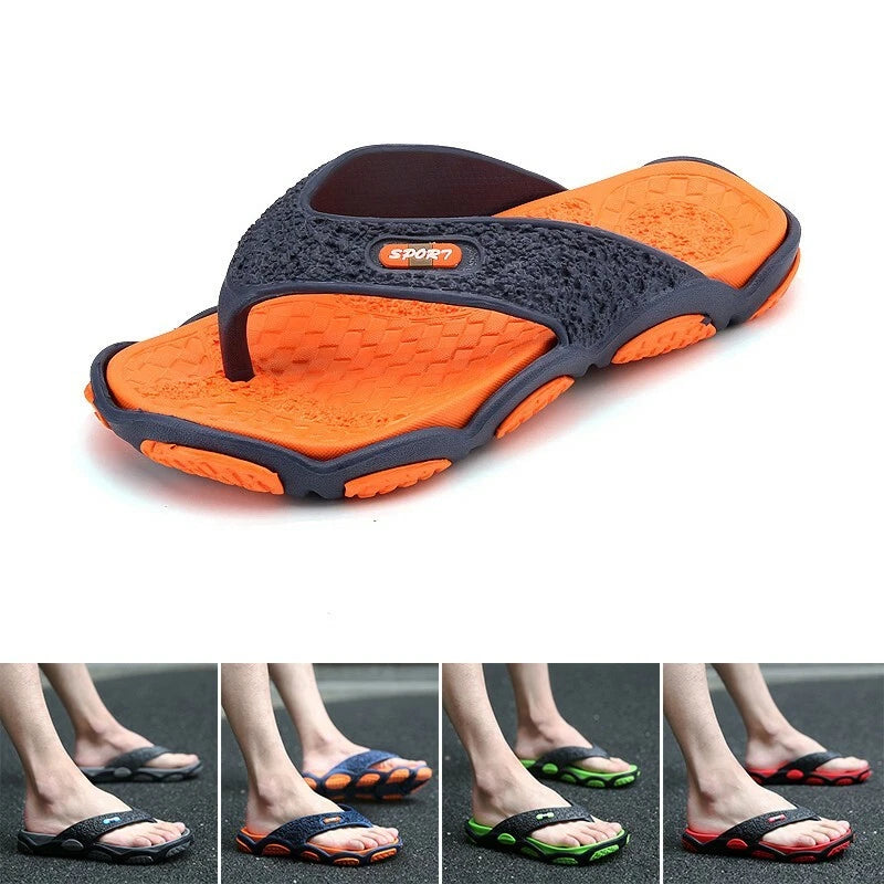 Casual-Summer Mens Flip Flops Sandals Beach EVA Flip-Flops Shoes Shower Slipper