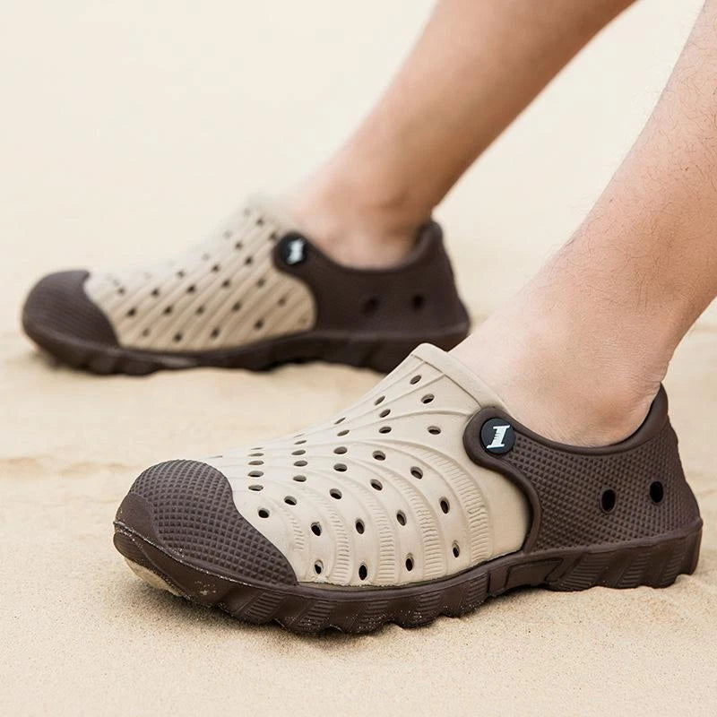 Men's Slip On Casual Shoes Waterproof Slippers Garden Beach Swim Sandals