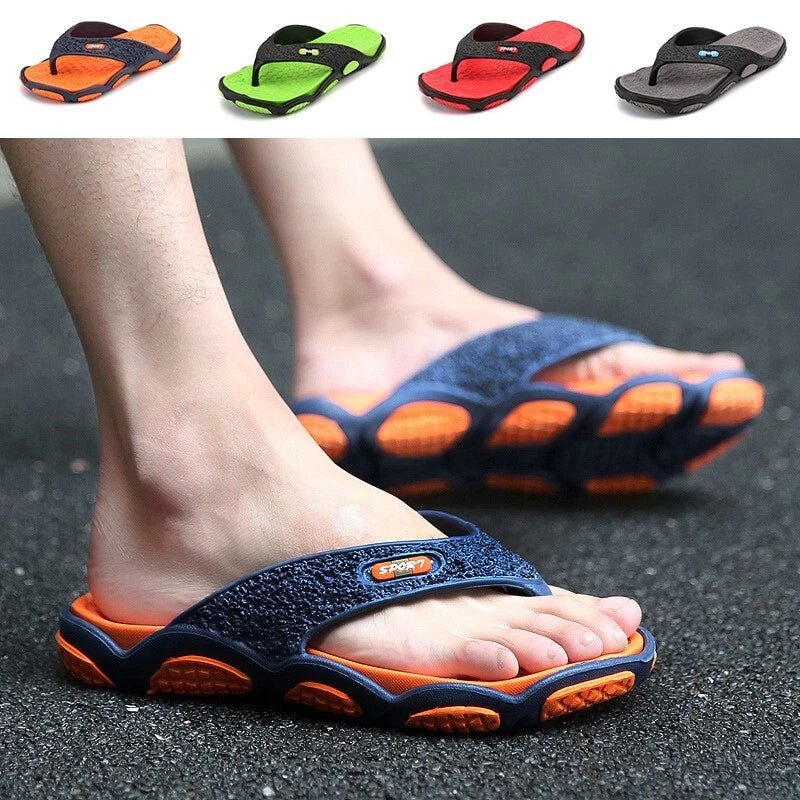 EVA Mens Flip Flops Arch Support Soft Cushion Thong Sandals Summer Beach Slipper
