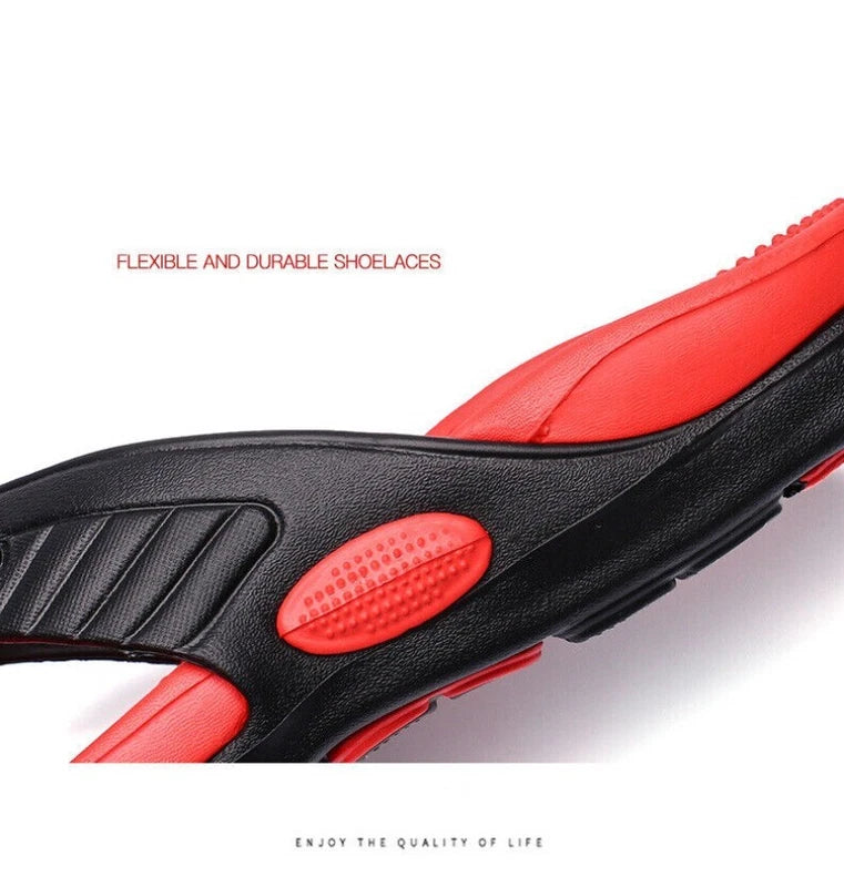 2024 Mens Thong Flip Flops Sandals Farbic Comfort Beach Sandal Slippers US Size