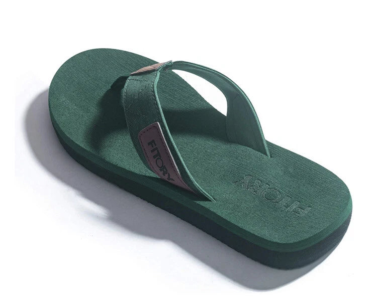 FITORY Men's Flip-Flops, Thongs Sandals Comfort Slippers for Beach Size 14
