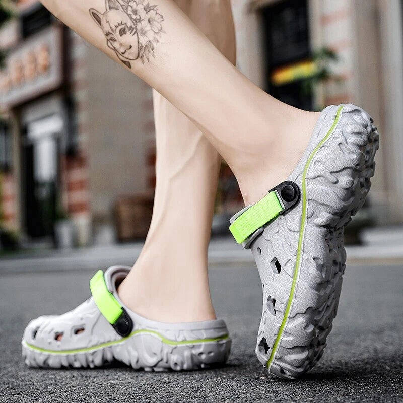 Breathable Men's Garden Clogs Sandals: Non-slip, Slip-on, Summer Beach Slippers