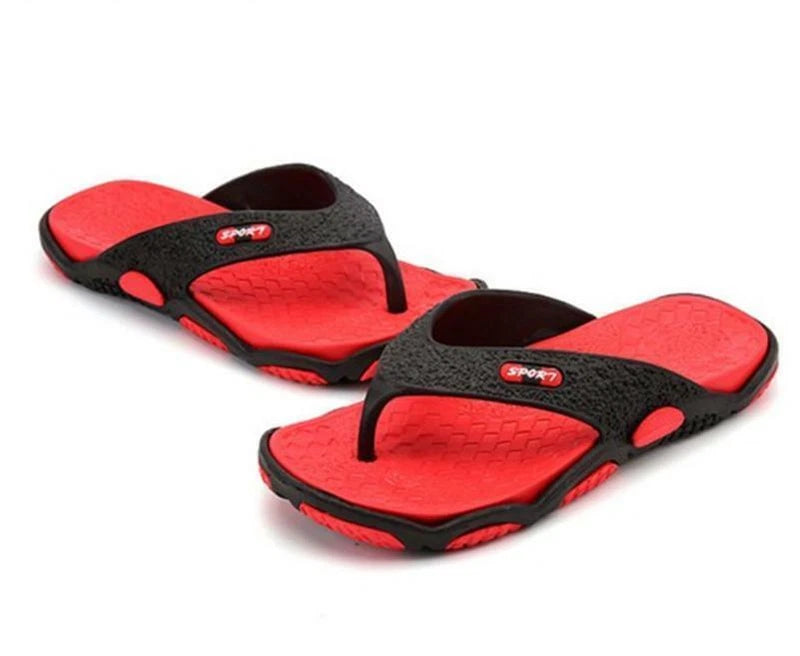 Men Anti-slip Massage Flip Flops Beach Shoes Casual Fashion Slippers Sandals