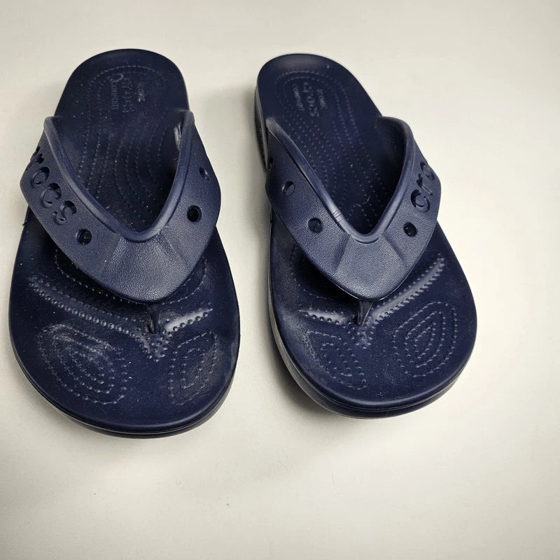 CROCS Baya Flip Unisex Blue Flip Flop Sandals. Size Women 11 & Men 9 Beach Lake