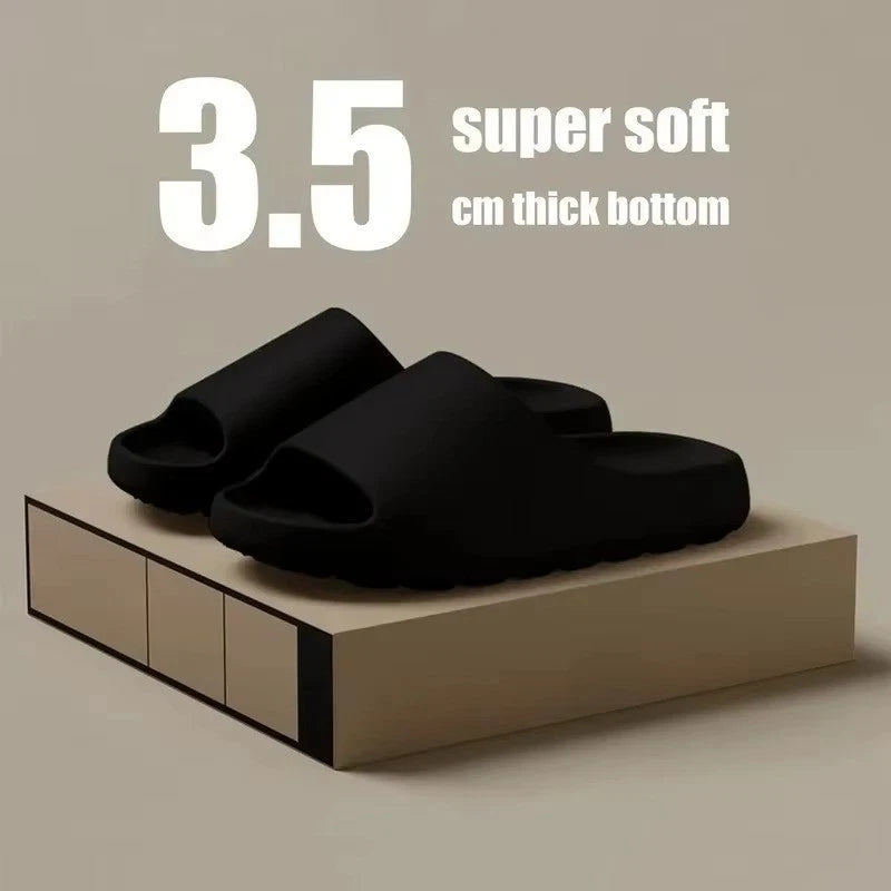 Comfortable Thick Sole Slippers Yeezy Style Summer Beach Slide Sandals (Unisex)