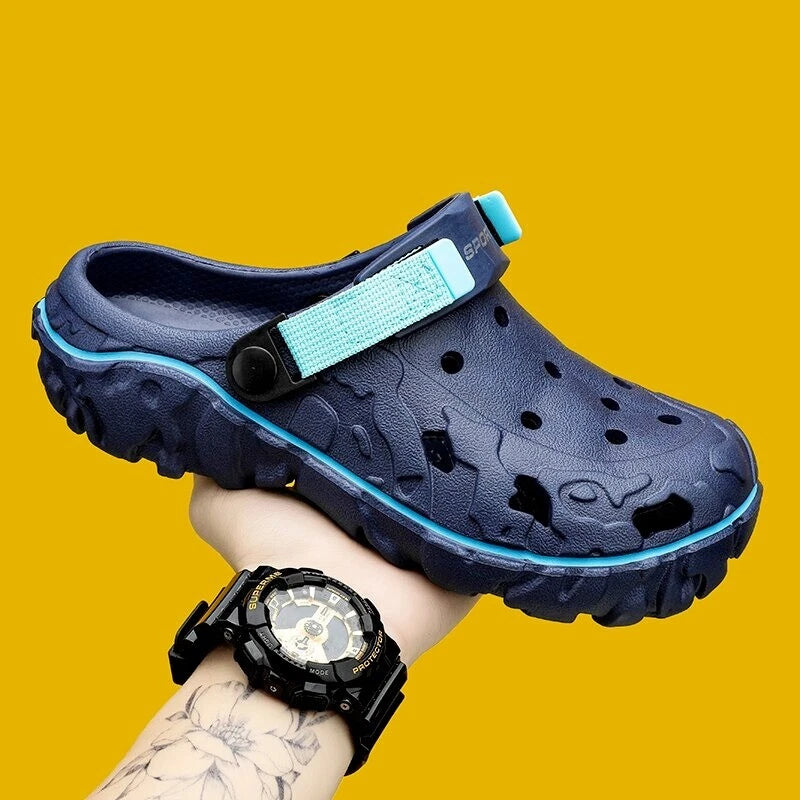 Breathable Men's Garden Clogs Sandals: Non-slip, Slip-on, Summer Beach Slippers